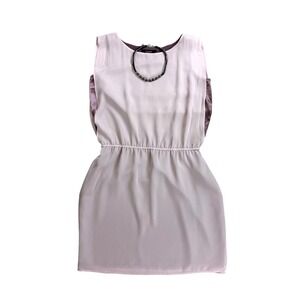 Sleeveless Light Pink Dress With Satin‎ Accent